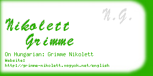nikolett grimme business card
